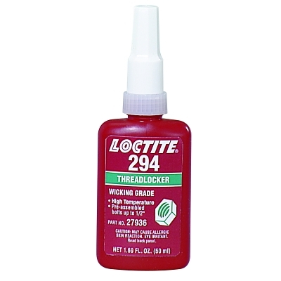 294 Threadlockers, Wicking Grade/High Temperature, 50 mL, Green