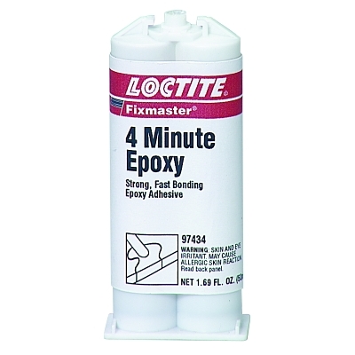 Loctite® Fixmaster® 4-Minute Resin Epoxy Adhesive, 50 ml, Cartridge, Clear