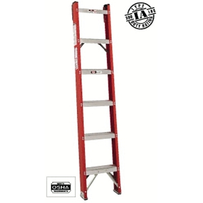 6' FIBERGLASS CLASSIC SHELF LADDER