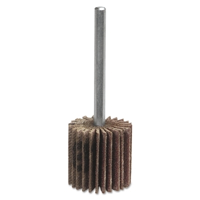 High Performance Mini Flap Wheels with Mounted Steel Shanks, 2 1/2 x 1 1/2