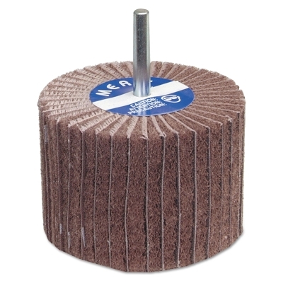 Interleaf Flap Wheels with Mounted Steel Shanks, 2 in x 1 in, 120 Grit