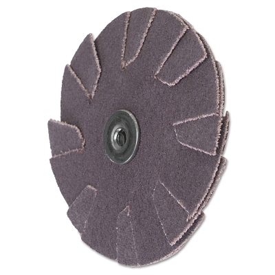 Overlap Slotted Alo Resin Bonded Discs-2 Ply, 1 1/4 in Dia., 100 Grit