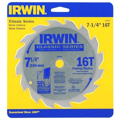 Carbide-Tipped Circular Saw Blades, 8 1/4 in, 40 Teeth
