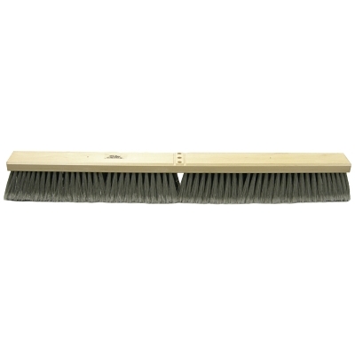 Medium Sweeping Contractor Broom, 30 in, 3 in Trim L, Flagged Polystyrene Border