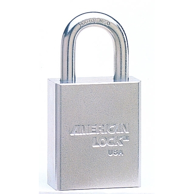 Steel Padlocks (Square Body w/Tubular Cylinder), 5/16 in Diam., 1 1/8 in Long