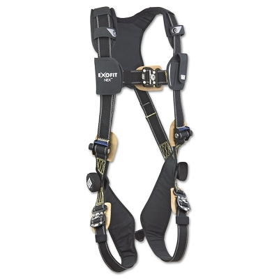 ExoFit NEX Arc Flash Harness w/ PVC Coated Aluminum D-Rings, Back D-Ring, Small