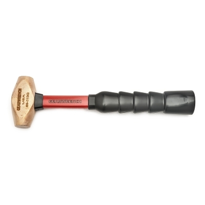 Brass Hammers with Fiberglass Handles, 0.5 lb Head, 1 in Face
