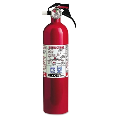 Kitchen/Garage Fire Extinguishers, Class B and C Fires, 2.9 lb