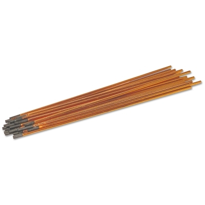 DC Copperclad Gouging Electrode, 3/4 in dia x 17 in L, Jointed