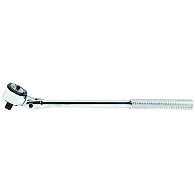 Round Flex-Head Ratchet Handles, 1/2 in Dr., 17 3/32 in, Full Polish