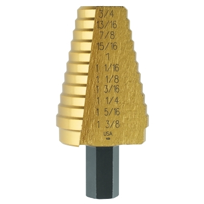 Titanium Fractional Hole Enlarging, 13/16 in-1 3/8 in, 10 Steps