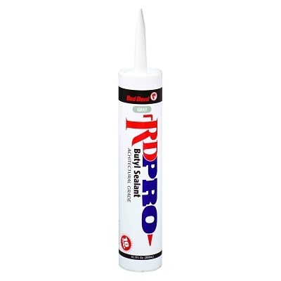 RD PRO Butyl Architectural Grade Sealants, 10.1 oz Cartridge, Gray