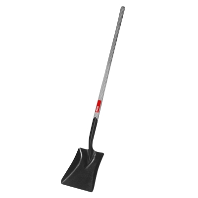 Shovels, 12 in X 9 3/4 in Square Point Blade, 47 in White Ash Long Handle