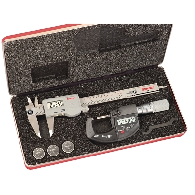 Electronic Caliper & Micrometer Sets, Inch/Metric, Includes Case, 734XFL-1 Micrometer, 799A-6/150 Caliper