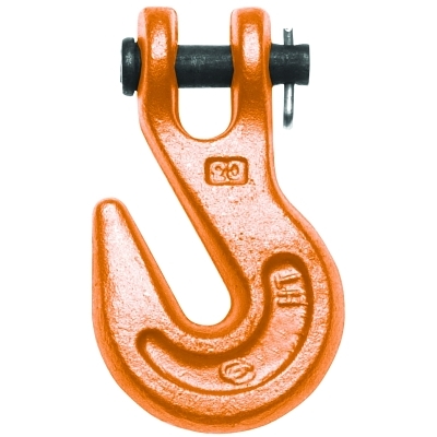 473 Series Clevis Grab Hook, 3/8 in, 7100 lb, Orange Powder Coat