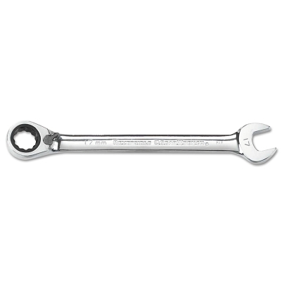 Reversible Combination Ratcheting Wrenches, 11/16 in Opening, 8 3/4 in