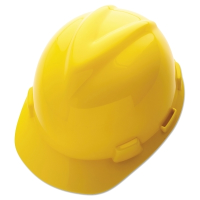 V-Gard GREEN Protective Helmets, Fas-Trac III, Yellow