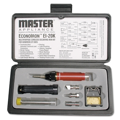 Soldering Iron Kit, Hot Knife/(3)Ultratip/Hot Air Tips;Pliers;Solder;Wire Cutter