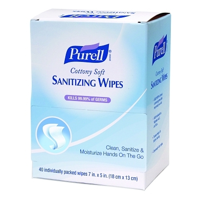 Cottony Soft Hand Sanitizing Wipes, Individually Wrapped , 5 in W x 7 In L, 1000 Wipes in Bulk, Alcohol Odor