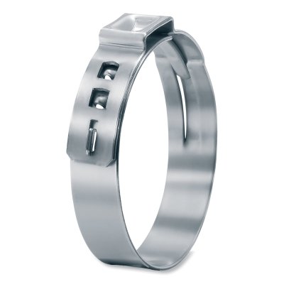 Stepless Ear Clamps, 1/2" Dia, 0.524"W, UNS S30400 or DIN 1.4301