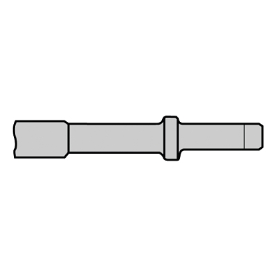 Straight Fuller Chisels, 12 in, 0.68 in Dia., Round