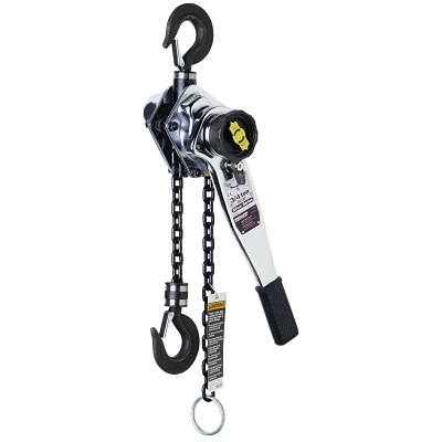 Lever Chain Hoist, 3/4 Tons Cap., 15 ft Lifting Ht., 1 Fall, 41 lbf