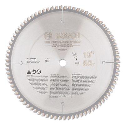 Professional Series Metal Cutting Circular Saw Blades/Non-Ferrous Metal, 10"