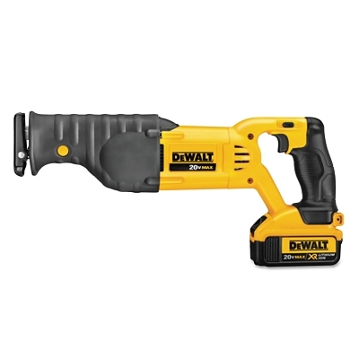 Cordless Reciprocating Saw, 20 V, 5.0 Ah Battery Cap, Lithium-ion, 1-1/8 in L Stroke, Incl DCS380