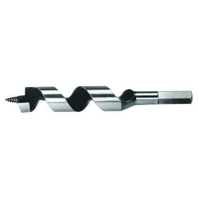 Power Ship-Auger Drill Bit w/Screw Points, 1 1/8 in X 6 in