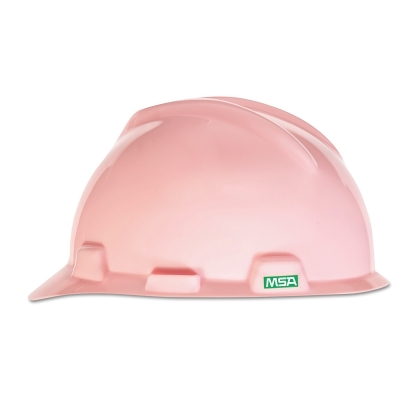 V-Gard® Slotted Hard Hat Cap, Staz-On® Suspension, Pink