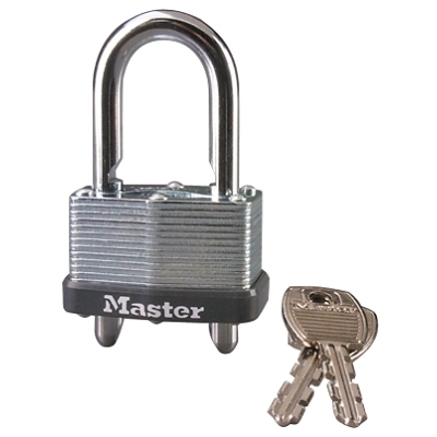 No. 510 Warded Adjustable Shackle Padlock, 9/32 in dia, 5/8 in L X 13/16 in W