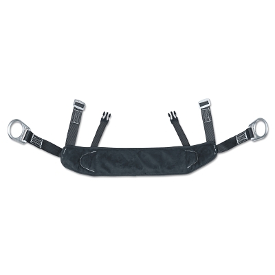 Bos'n Chairs, 400 lb, Black, Aluminum D-Ring