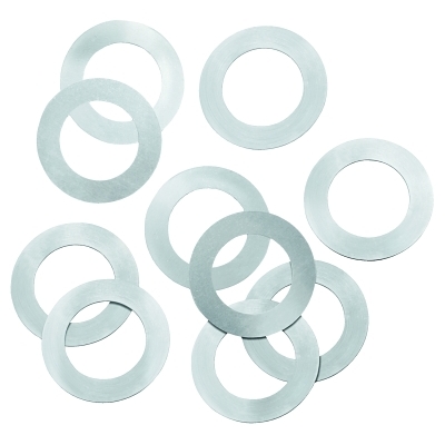 Arbor Shim Without Keyway Assortments, 1/4 in ID X 3/8 in OD