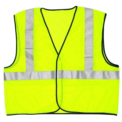 Class II Safety Vests, Large, Fluorescent Lime