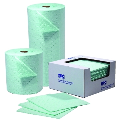 SPC Universal Plus Sorbents, Absorbs 39 gal, 17 1/4 in x 17 5/16 in