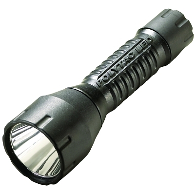 PolyTac LED HP Flashlights, 2 3V, 275 Lumens, Black