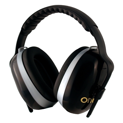 H70 Onyx Ear Muffs, 23 dB NRR, Black, Headband