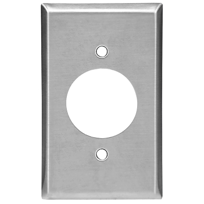 WALLPLATE 1G DUPLEX RECEPTACLE MID SS