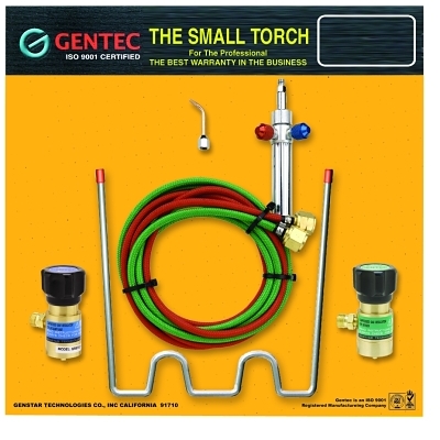 Small Torch Kit, Propane, Handle, Tip, Hose, Oxygen and Fuel Regulator, Carrier