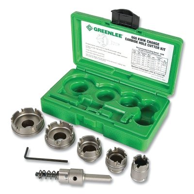 Kwik Change™ Hole Cutter Kit, Carbide-Tipped, 7/8 in to 2 in Cut dia