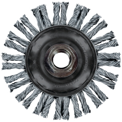 COMBITWIST® Cable Wheel, 5 in D x 3/8 in W, .023 in Carbon Steel, 15,000 rpm