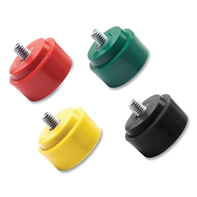 Hammer Striking Tip, 1-1/2 in dia, 5/16 in-18 TPI, Red, Medium, Vinyl