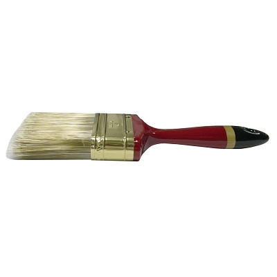 Varnish Brush, 7/8 in Thick, 3 in Wide, Poly/Nylon, Foam Handle