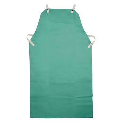 IRONTEX® FR Cotton Apron, 24 in W x 36 in L, Sateen, Green