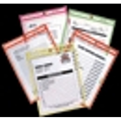 Neon Stitched Shop Ticket Holders, 9 x 12, 25 per box, Assorted Colors