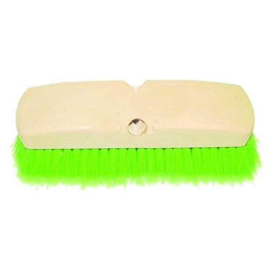 Concrete Mixer & Mobile Home Washing Brush, 10 in, 2.5in GN Flagged-Tip Plastic