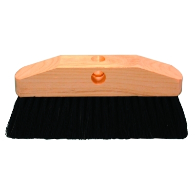 Window Brushes, 8 in Hardwood Block, 2 1/2 in Trim L, Black Horsehair; Plastic