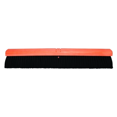 No. 20A Line Floor Brushes, 18 in Hardwood Block, 3 in Trim L, Black Plastic