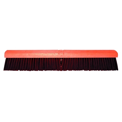 No. 22A Line Garage Brush, 24 in Hardwd Block, 3 in Trim L, Coarse Brown Plastic