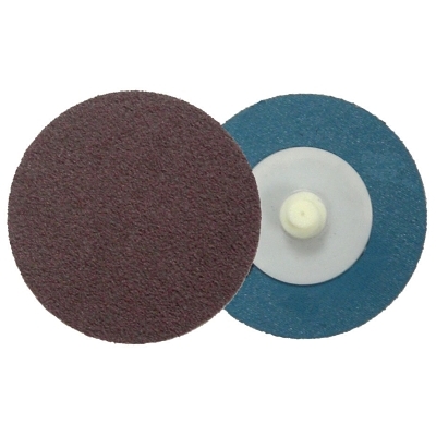 Plastic Button Style Blending Discs, Aluminum Oxide, 3 in Dia., 80 Grit